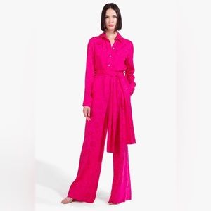 Belle Staud jumpsuit hot pink size XS